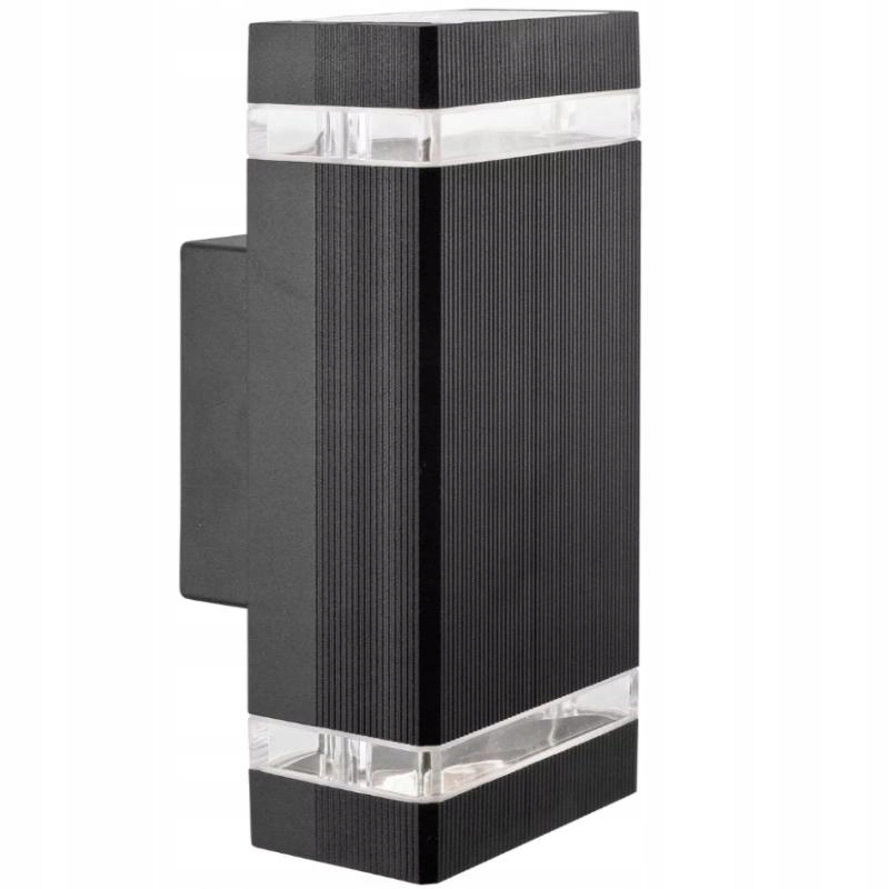 Venkovní fasádní svítidlo nahoru a dolů Gilbert 2xGU10 IP44 černé Goldlux