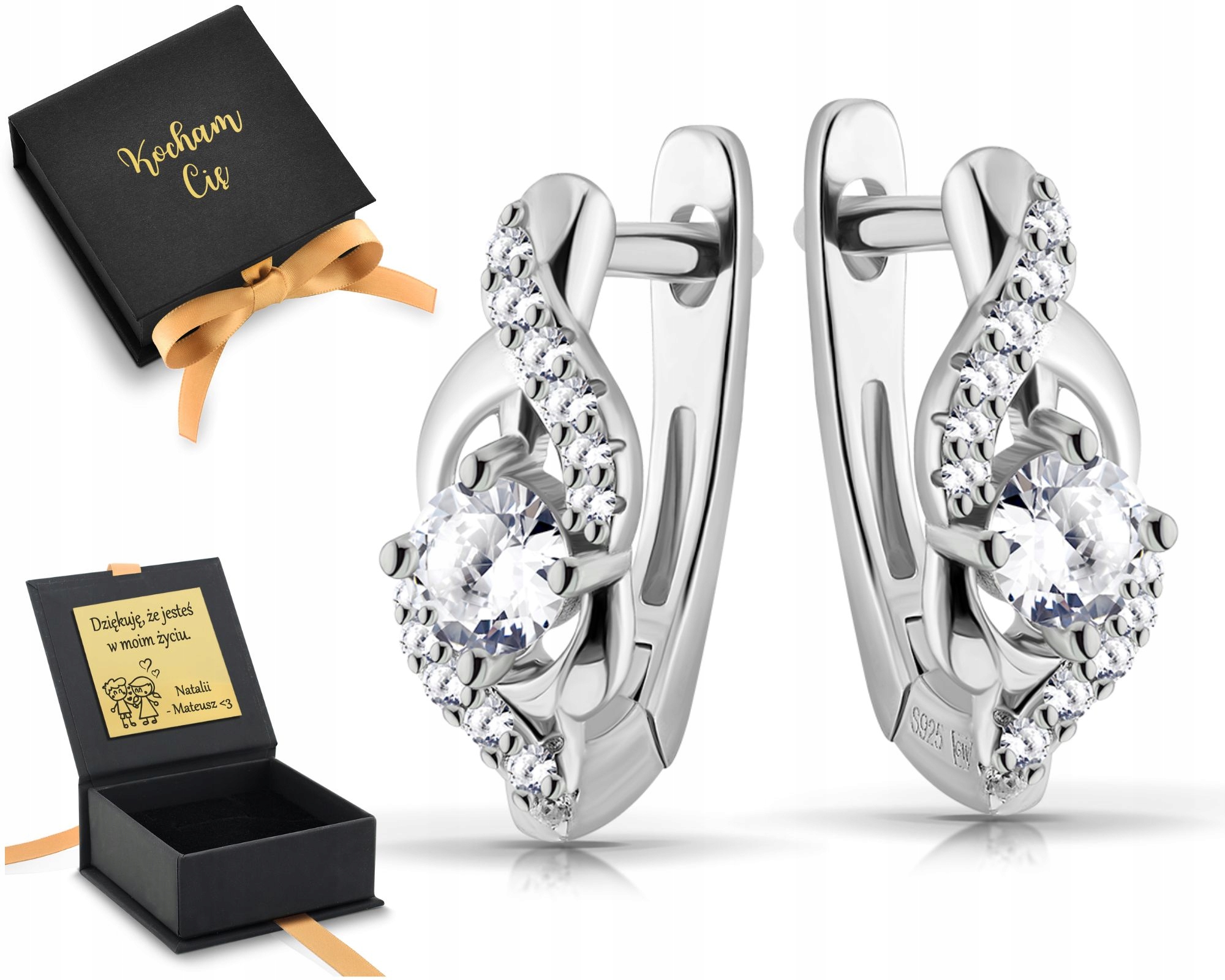 Náušnice Stříbro 925 S Anglickým Zapínáním