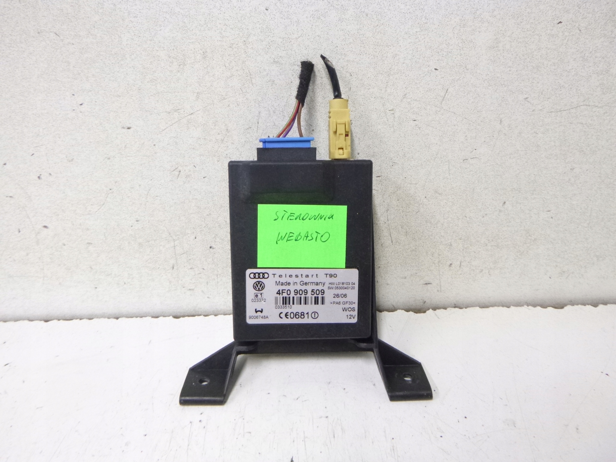 module control unit Webasto Audi A6 C6 4F0909509