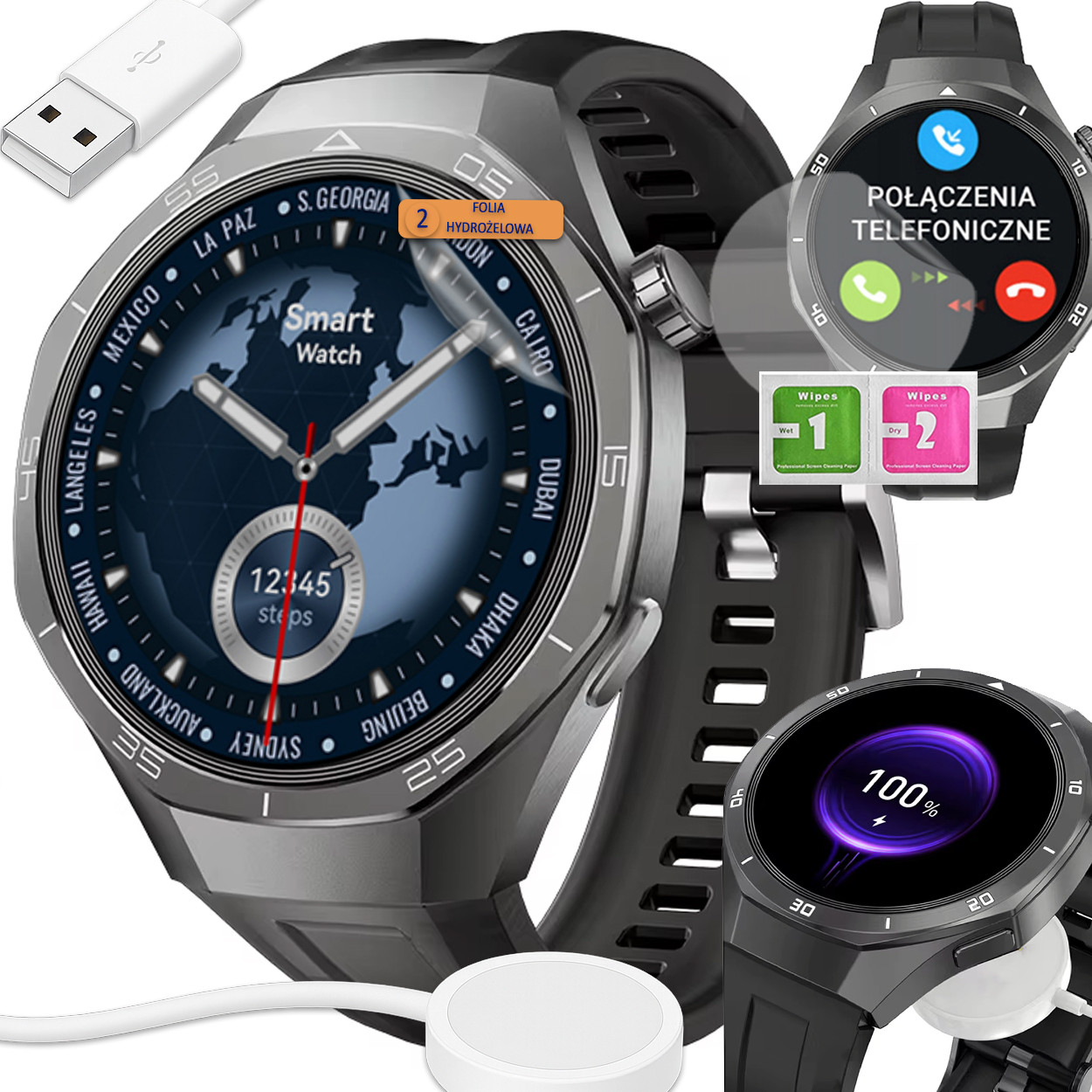 Hodinky Smart Hovory Bt Puls Cukr Hra Počasí Svítilna Asistent