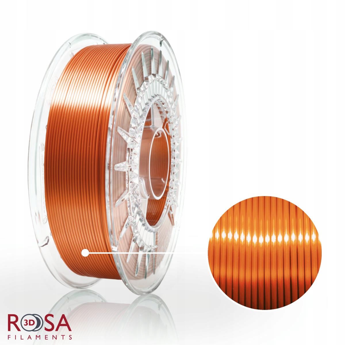 

Filament ROSA3D Pla Silk 1,75mm 800g Miedziany