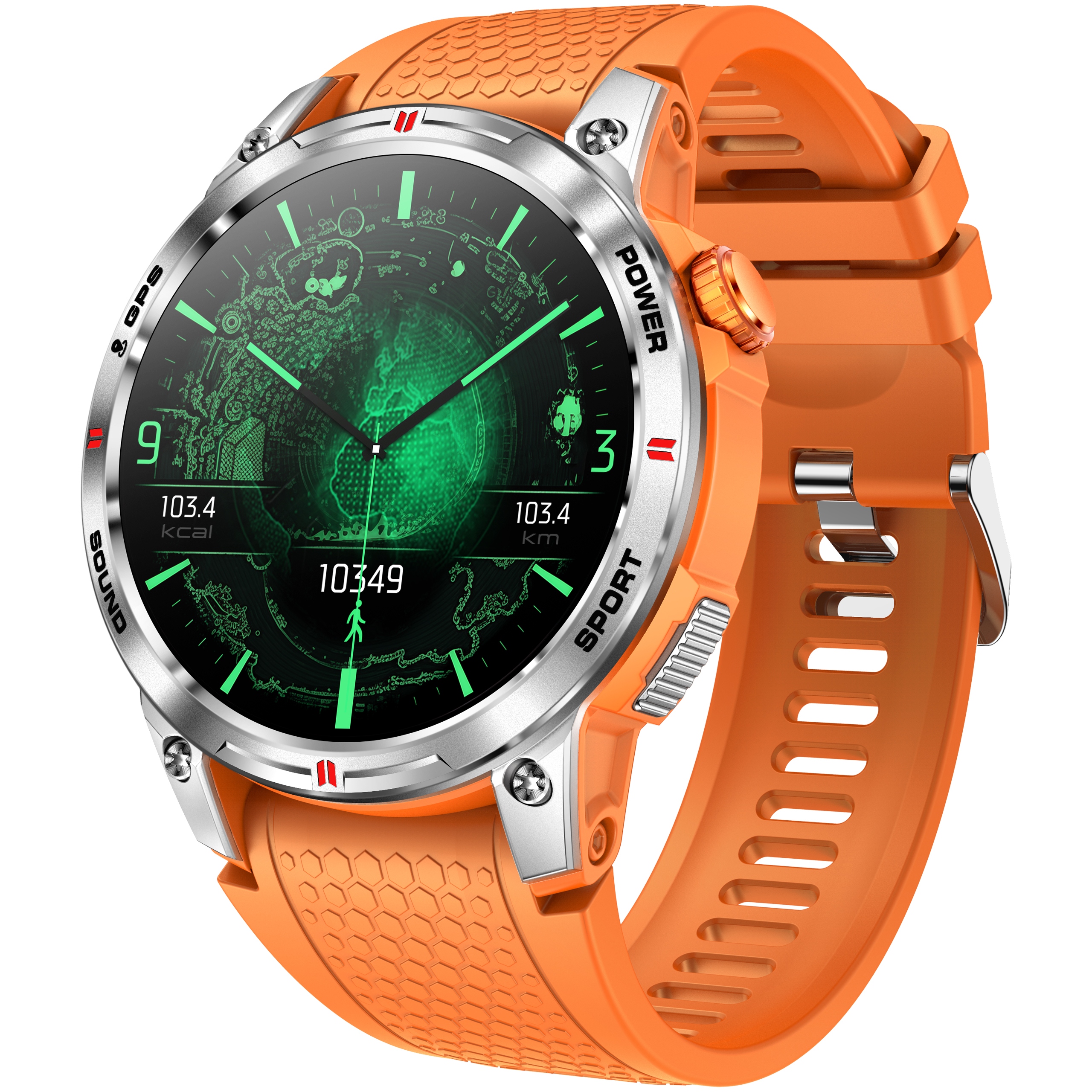 SMARTWATCH Z GPS POLSKIE MENU WODOODPORNY IP68 AMOLED 400mAh ROZMOWY SPORT Model inny