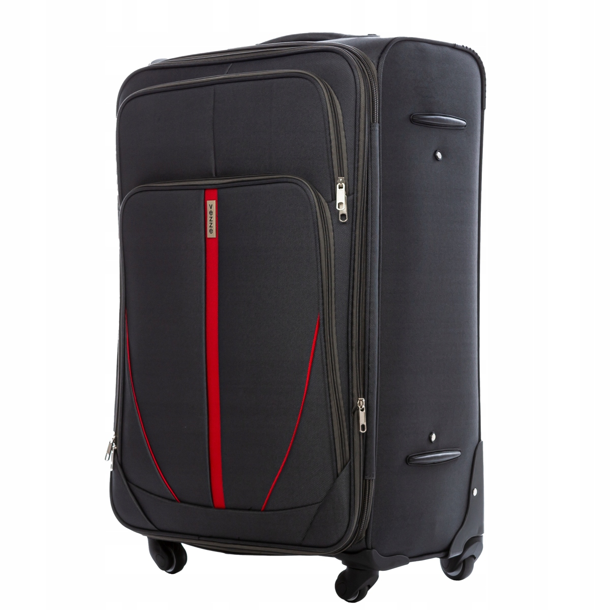 Walizka podróżna materiałowa duża GRAFITOWA Materiał dominujący codura