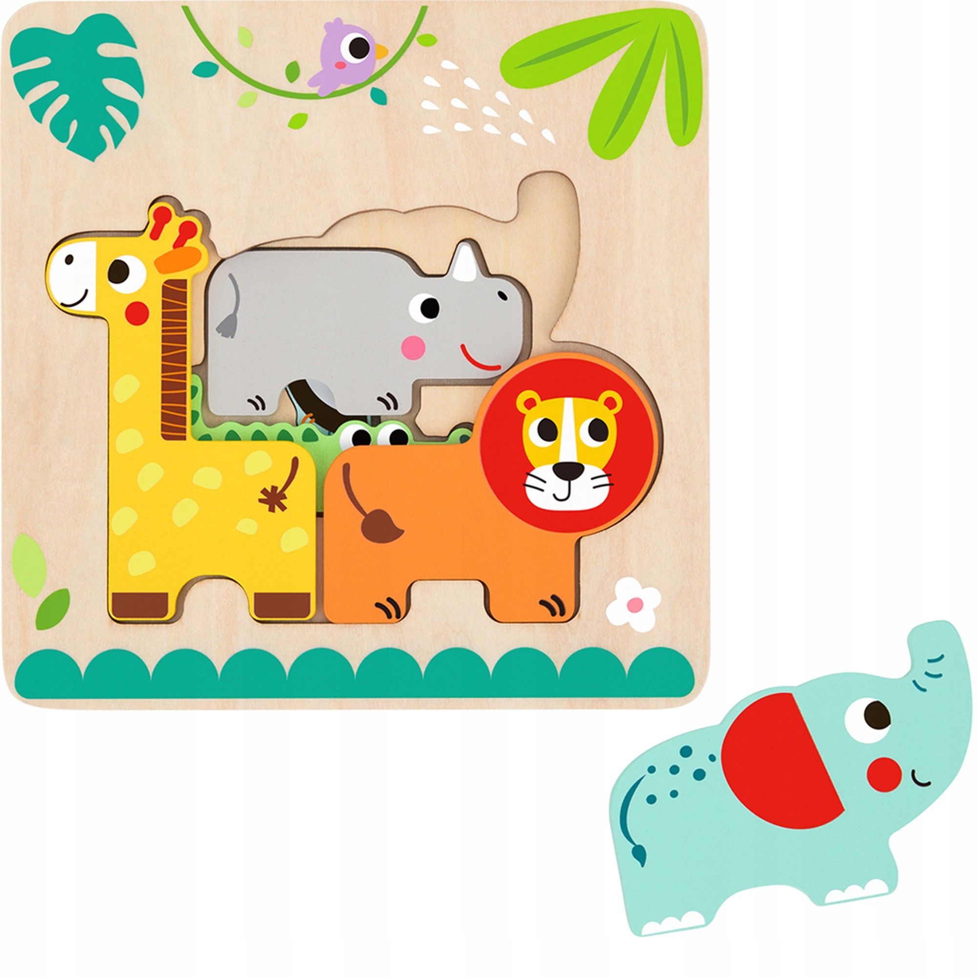 

Tooky Toy Drewniane Puzzle Montessori