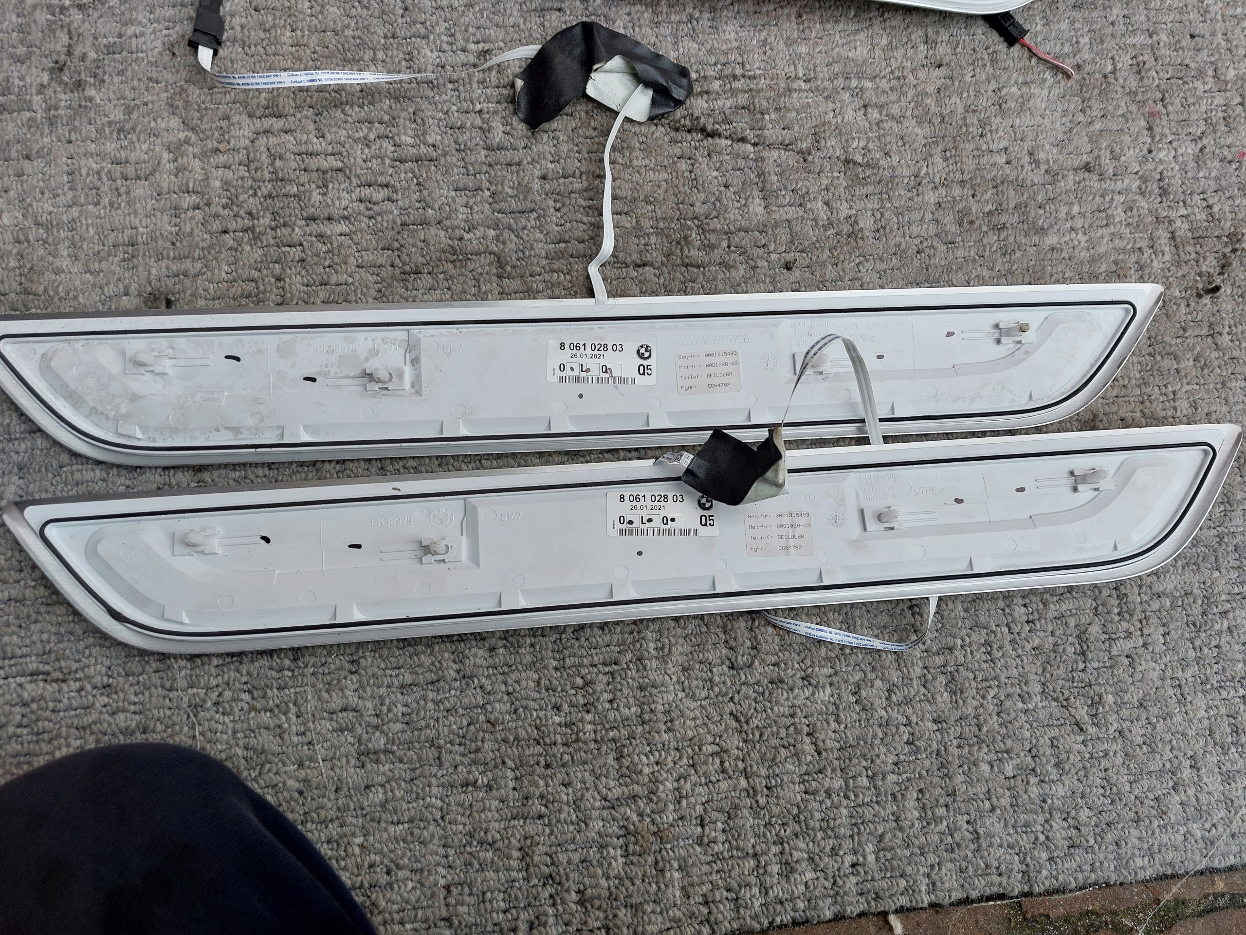 mouldings threshold inner BMW G11 m-packet 21r