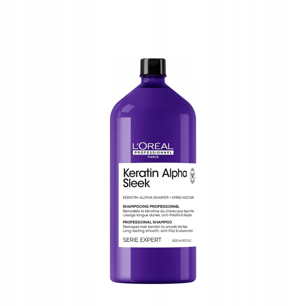 Loreal Keratin Alpha wygładzający szampon do włosów puszących się 1500ml