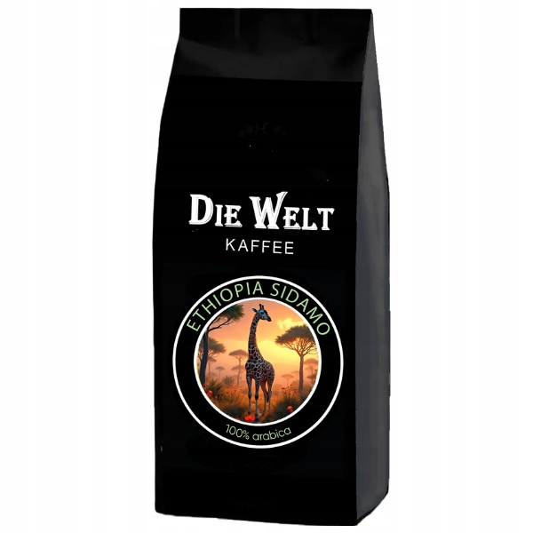 Levně Káva zrnková 1 kg Die Welt Kaffe Ethiopia Sidamo 100% Arabica