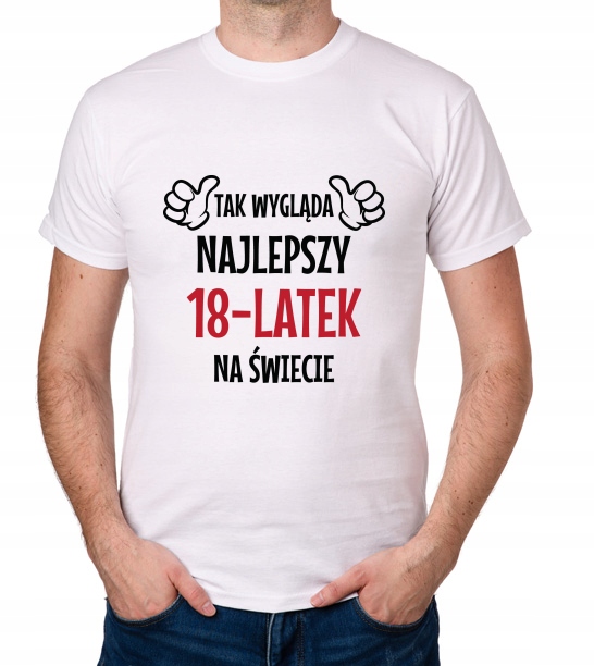 

koszulka Najlepszy 18-LATEK 18 Urodziny prezent