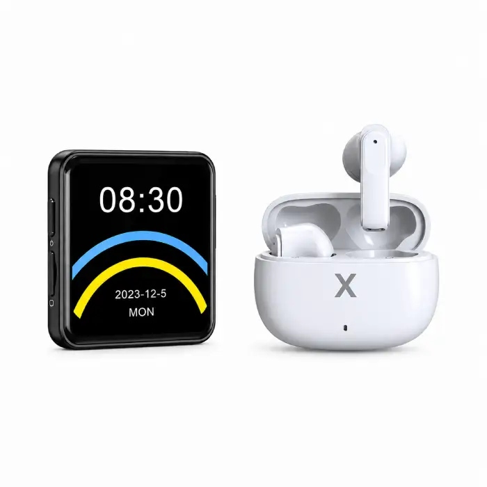 Multimediální přehrávač MP3 8 Gb Bluetooth sluchátka Tws sada