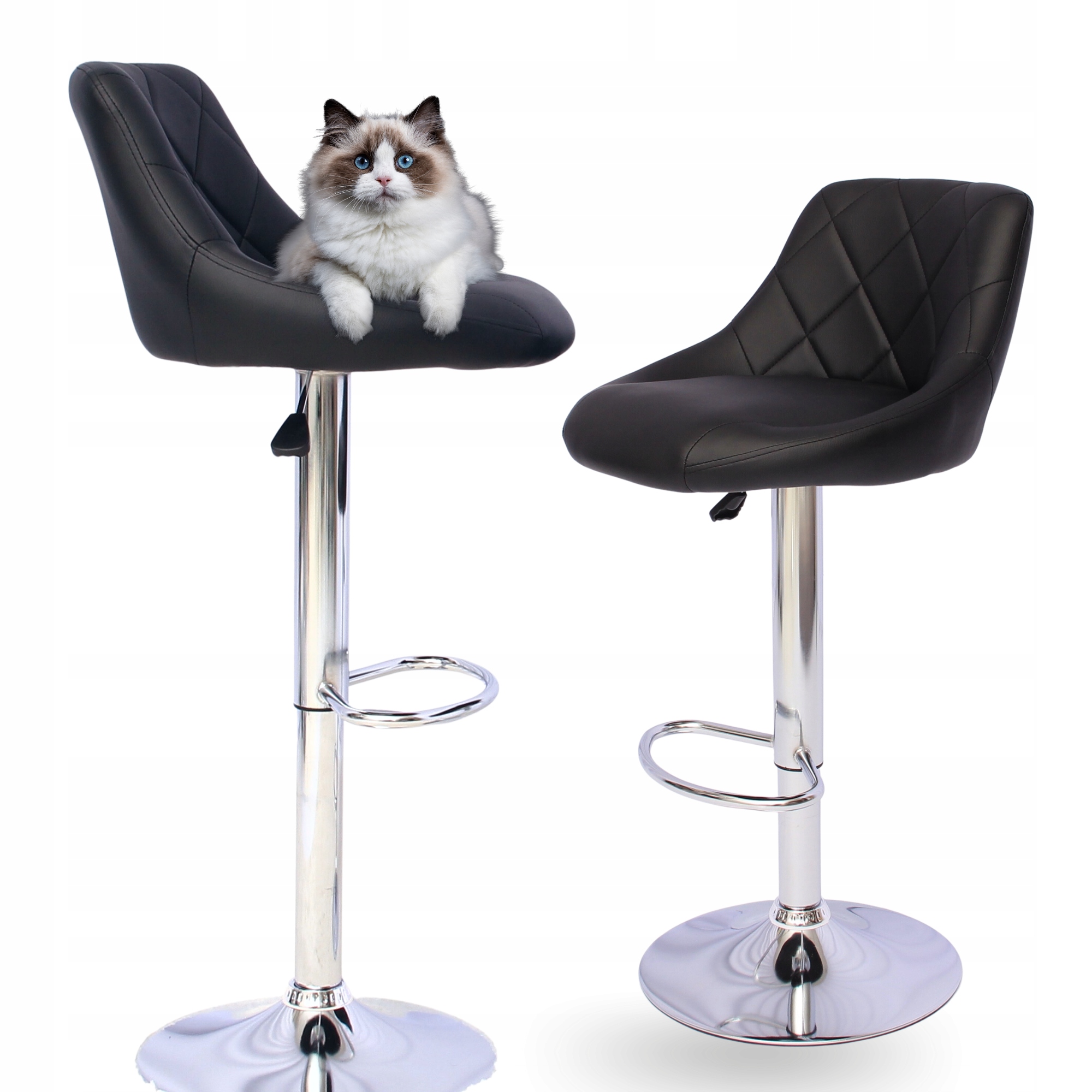 

Hoker 2 x Krzesło Barowe Obrotowe Skóra Loftowy