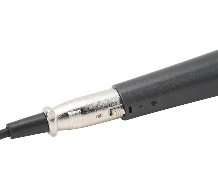 MIKROFON DYNAMICZNY PRZEWODOWY KARAOKE ESTRADOWY METALOWY DLA DJ KABEL 4m Stan opakowania oryginalne