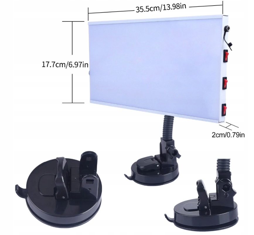 Mocna lampa LED Cieniowa PDR do usuwania wgniecen Producent code 005PDR