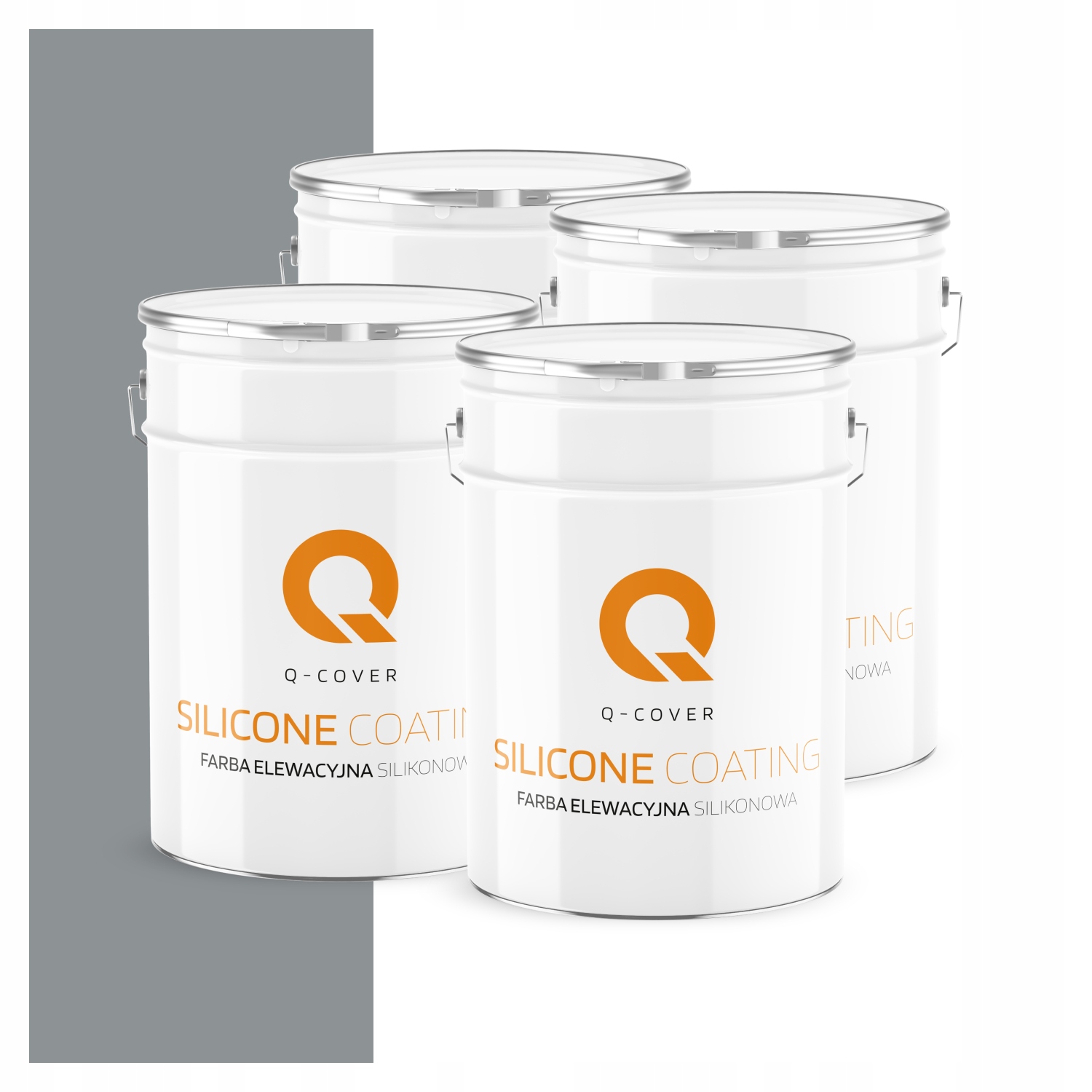 Fasádna farba Fasádová 10L Silikónová Uv Farba Šedá Ral 7045