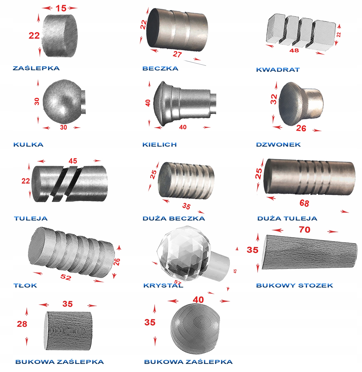 KARNISZ METAL PODWÓJNY 19 / 480 Kod producenta WWW_FAJNYDOM_NET