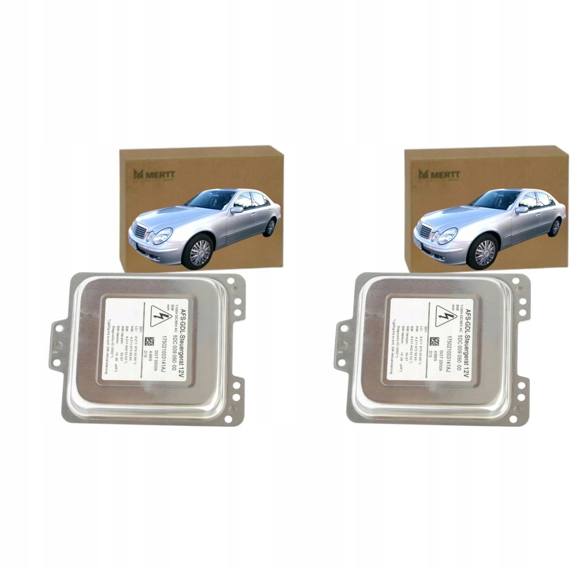 2x Měnič Napětí napětí xenonový modul Mercedes W211 LCI 5DC00906000