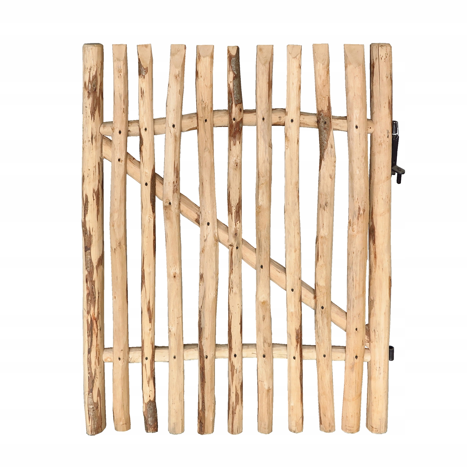 Dřevěná Branka 100 x 120 CM, Rozteč 3-5 CM, Zahradní Plotová Brána