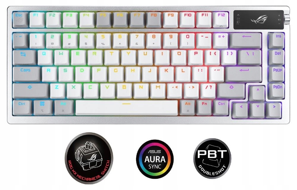 Rog Azoth Moonlight White (rog Nx Snow Pbt) Us