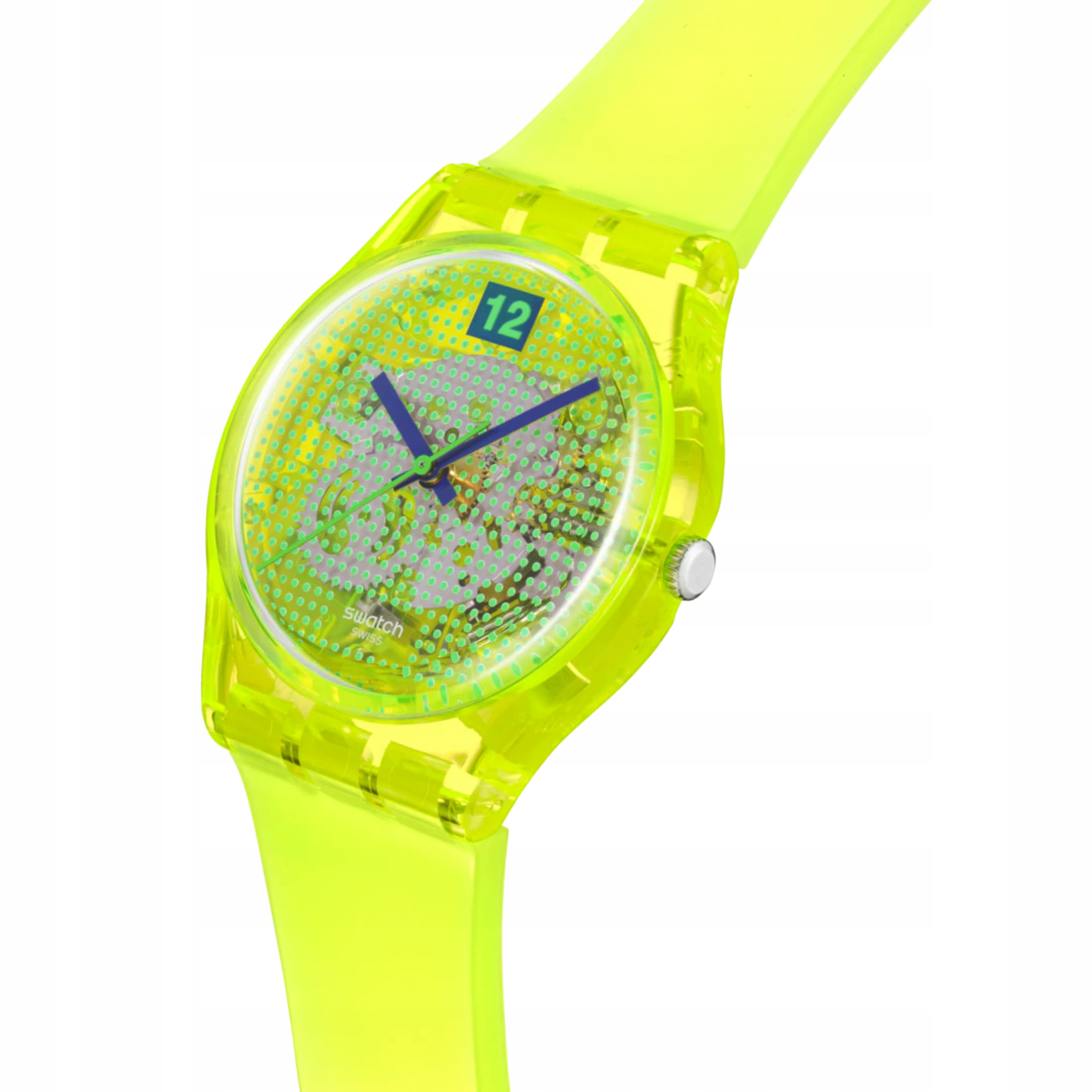 Hodinky Swatch Luminously Lemon Žluté SO28J103 Unisex Nové