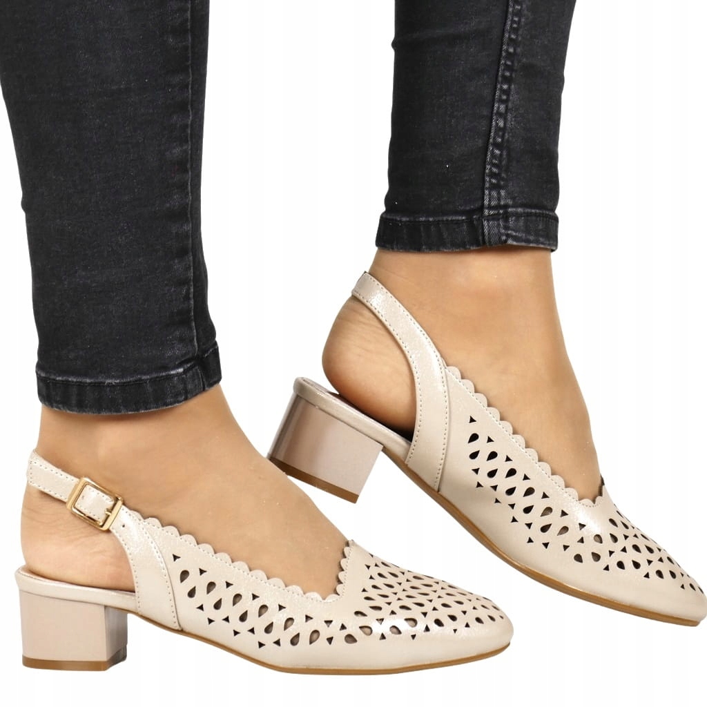 Lodičky Bez Podpatku Béžové Zlaté Dámské Boty Na Nízkém Podpatku