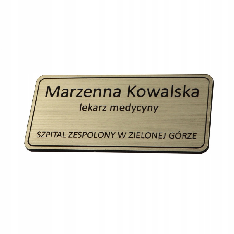

Identyfikator personalny imienny na magnes