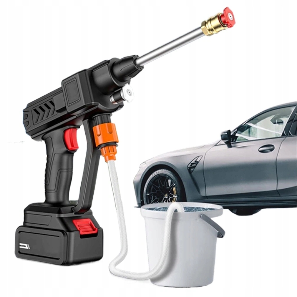 Bezdrátová Tlaková Myčka 650 W, 2 Baterie, Dva Způsoby Odběru Vody