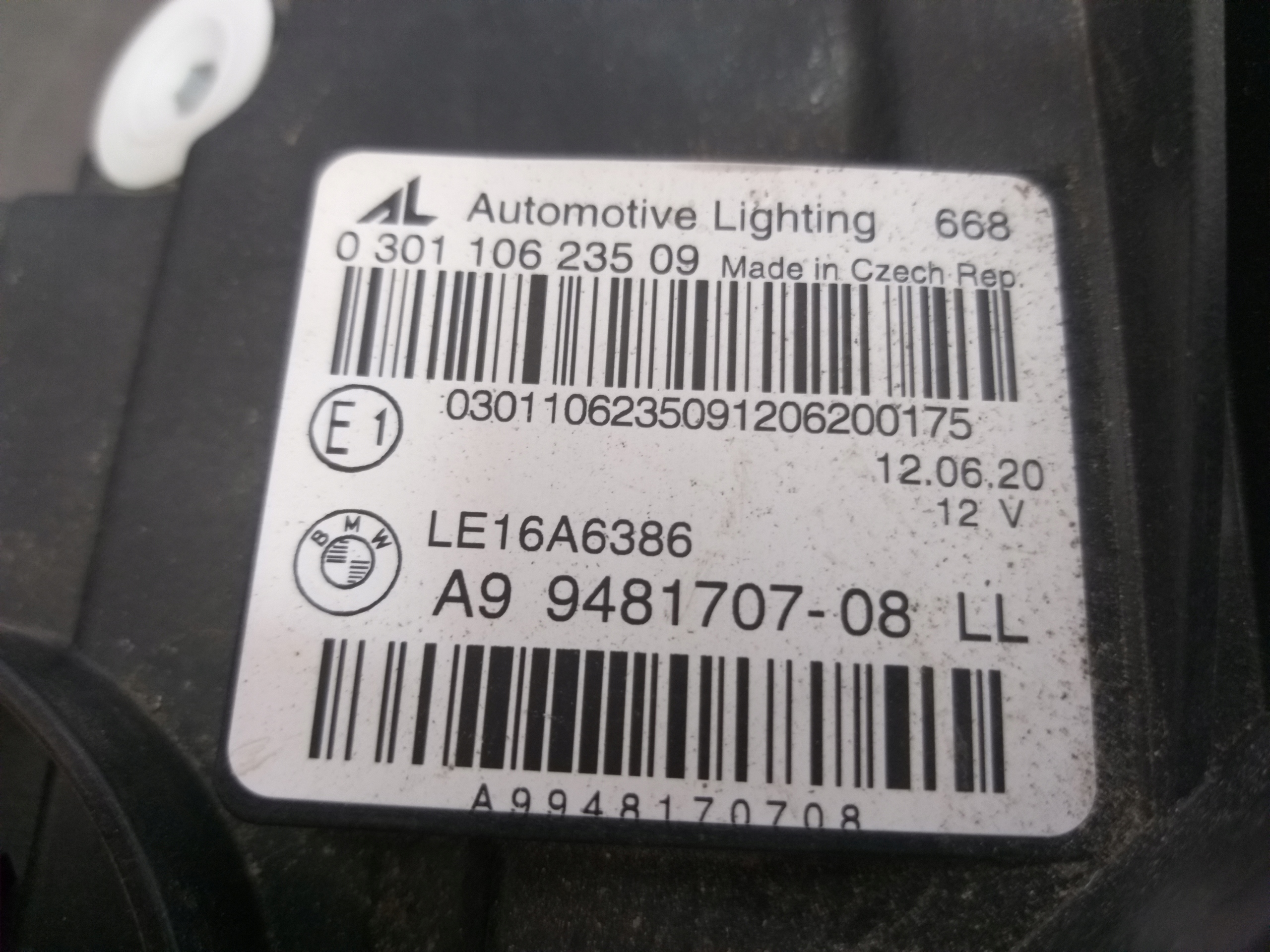 LAMPA PRZÓD LEWA BMW 3 III G20 G21 LASER Numer katalogowy części 9481707-08
