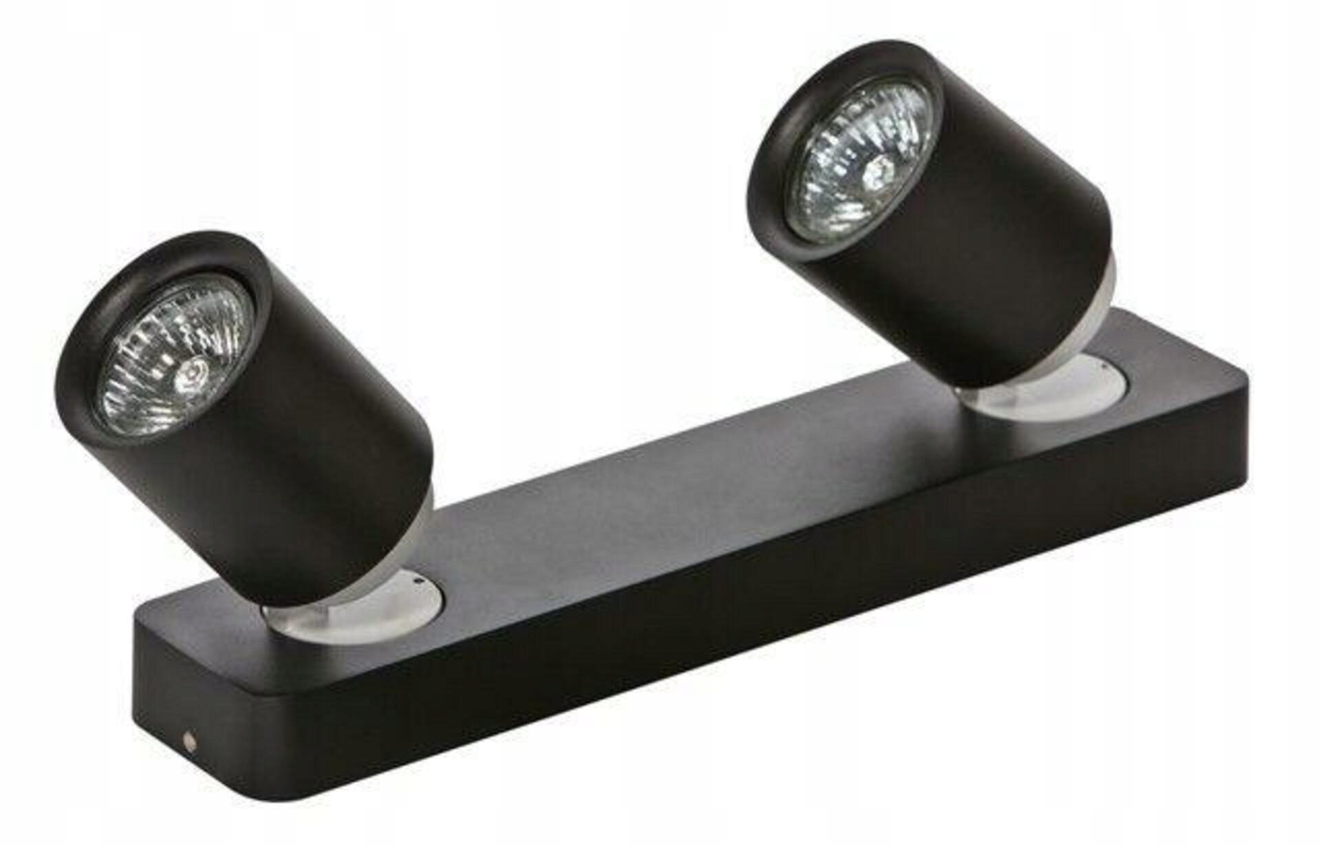 Stropné a nástenné bodové svietidlo AZzardo Tomi 2 black AZ0678 GU10 2x50W I