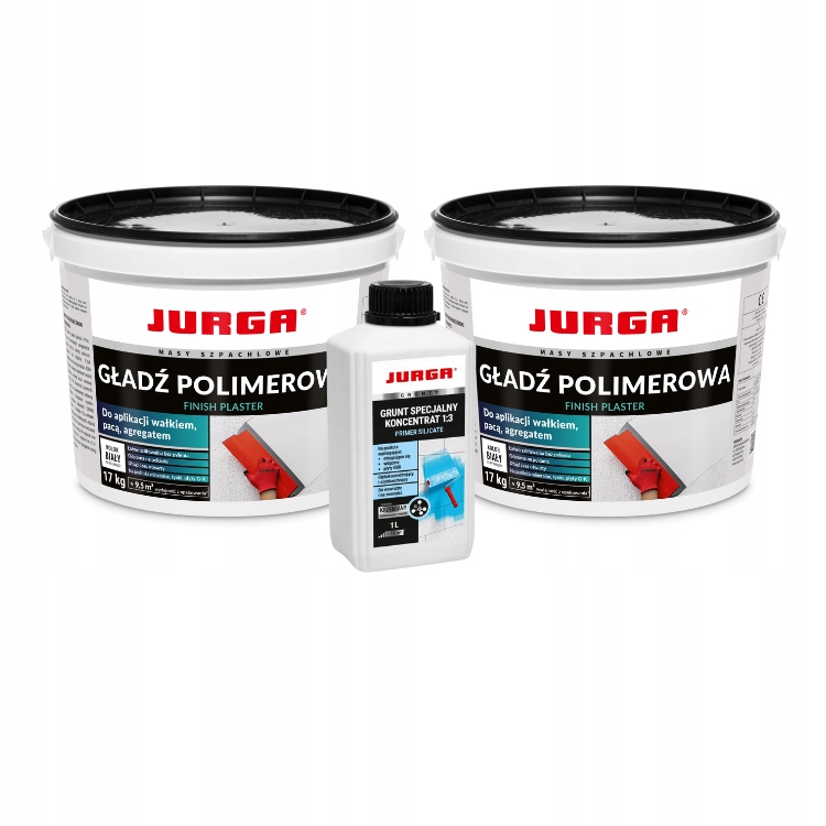 Dokončovací sada Jurga – 2x Polymerové hladítko Primer Silicate 1L