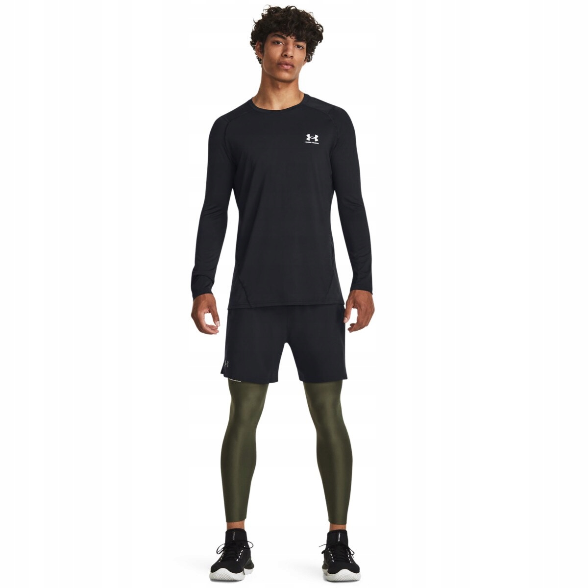 Męskie legginsy treningowe Under Armour Ua Hg Armour Leggings khaki