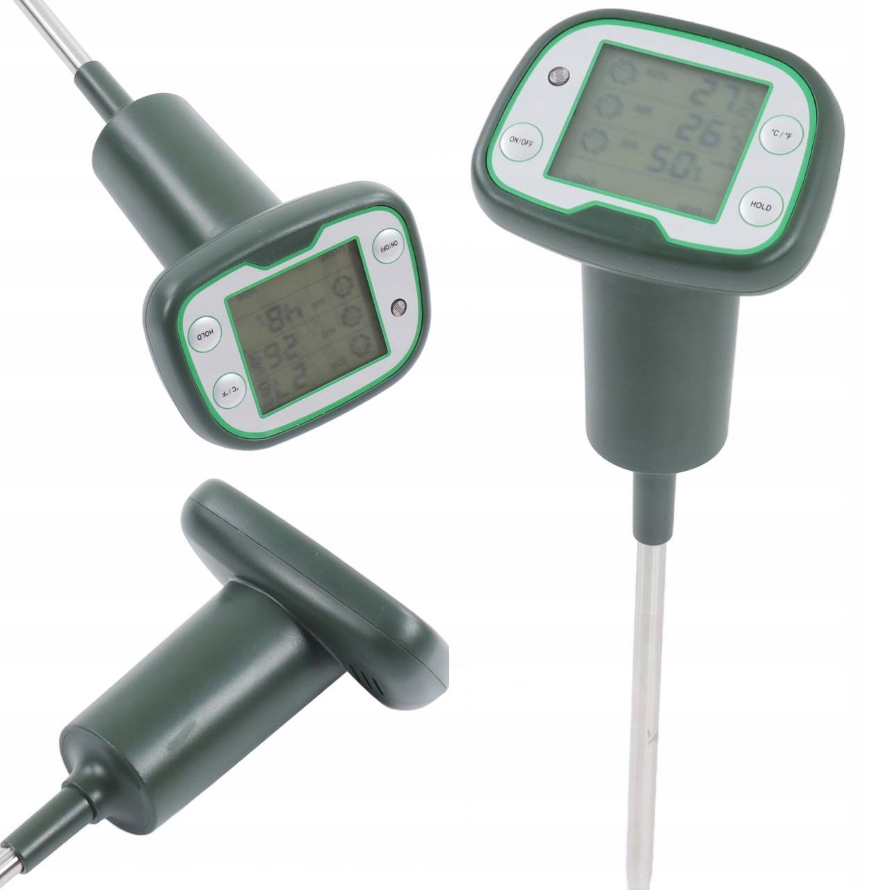 Tester Osvětlení 3V1 Měřič Teploty Vlhkosti Pro Měření Půdy