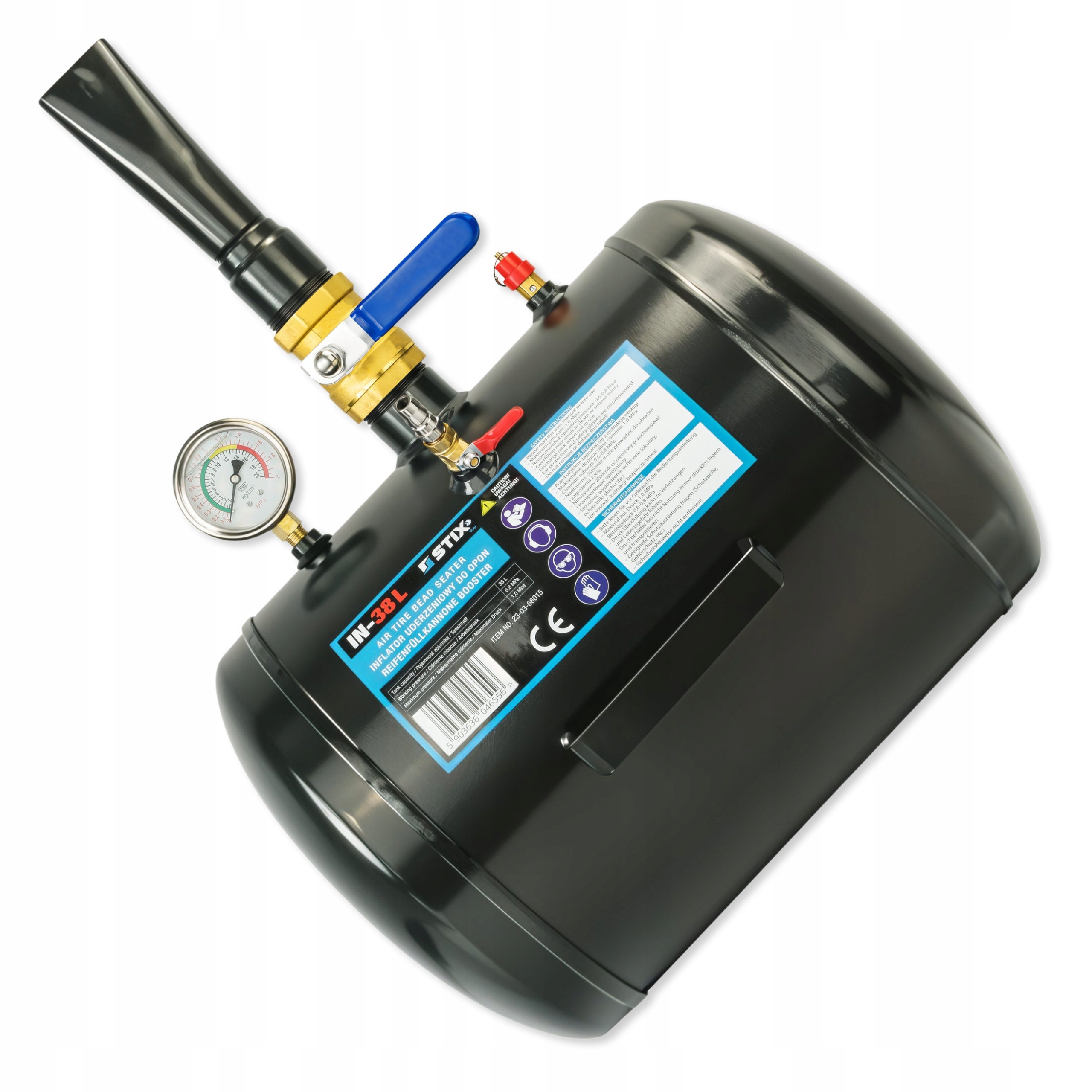 Inflátor 38 L Tlaková Nádoba Pro Nárazové Čerpání – IN-38 L Stix