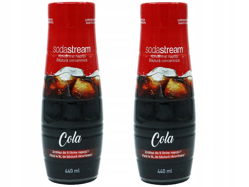 2x SYROP SODASTREAM KONCENTRAT COLA CLASSIC DO SATURATORA 9L NAPOJU z 440ml Marka SodaStream