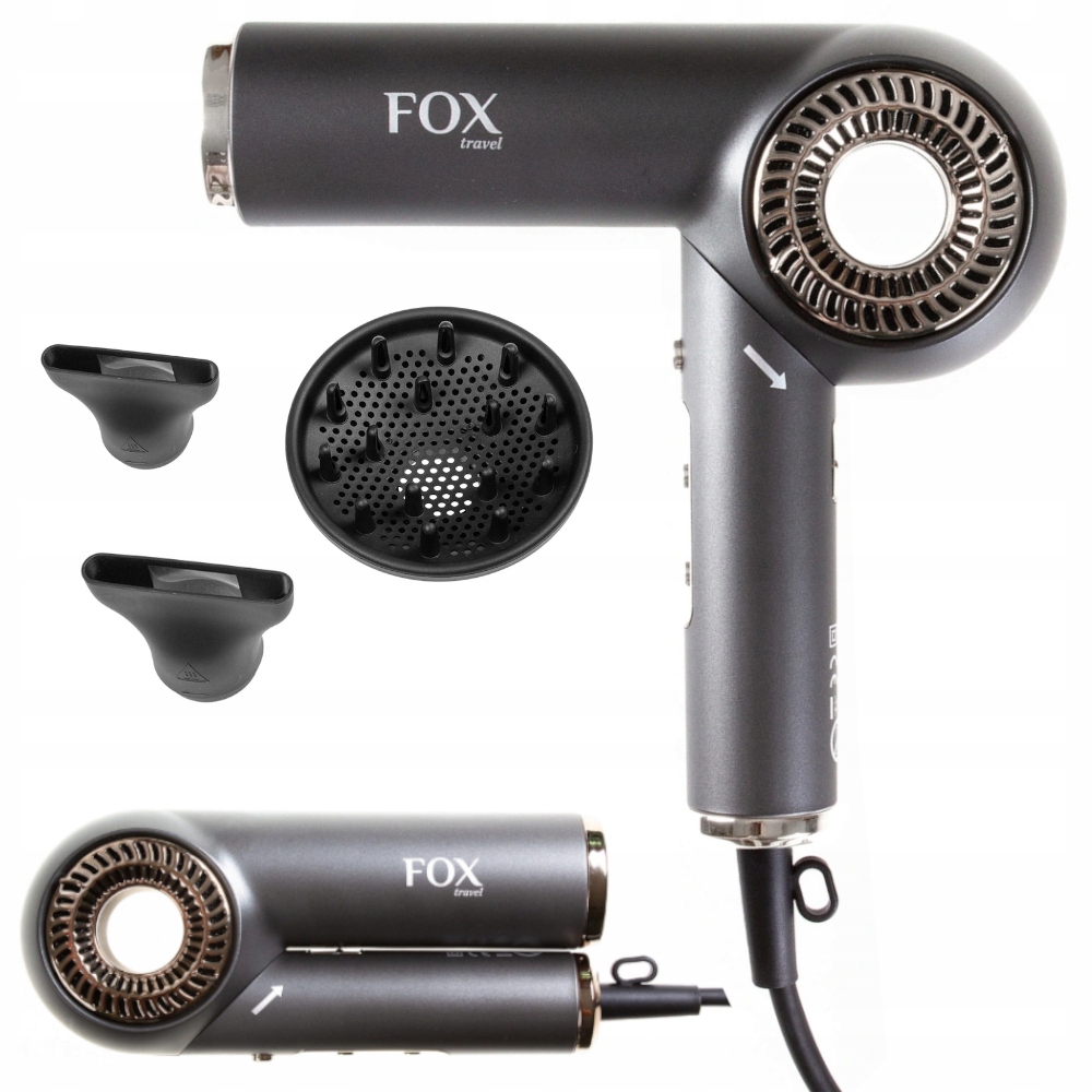 Fox Travel Skladacia sušička s ionizáciou 1800 W, kompaktná