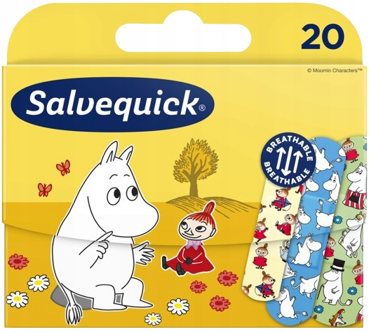 SALVEQUICK MUMINKI plastry dla dzieci 20 plastrów