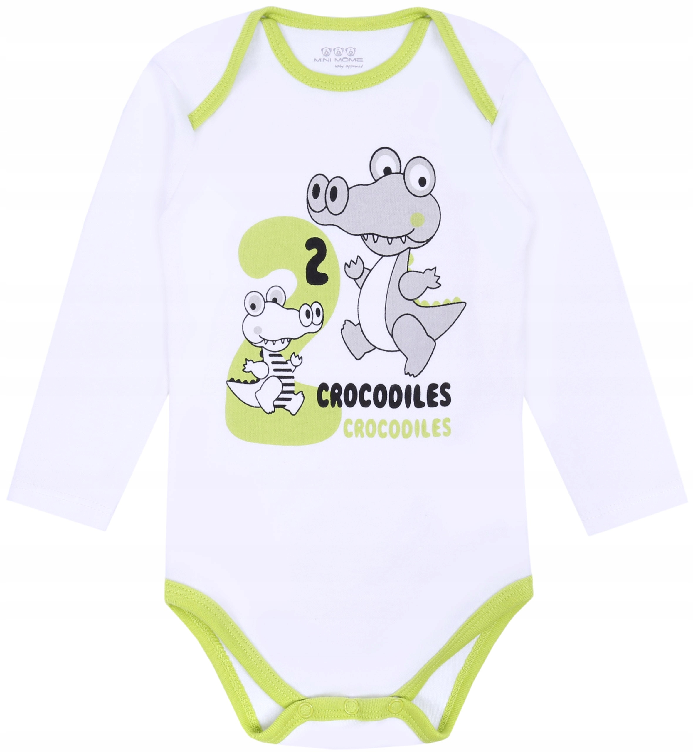 

Białe body z długim rękawem, krokodyle 18 m 86 cm