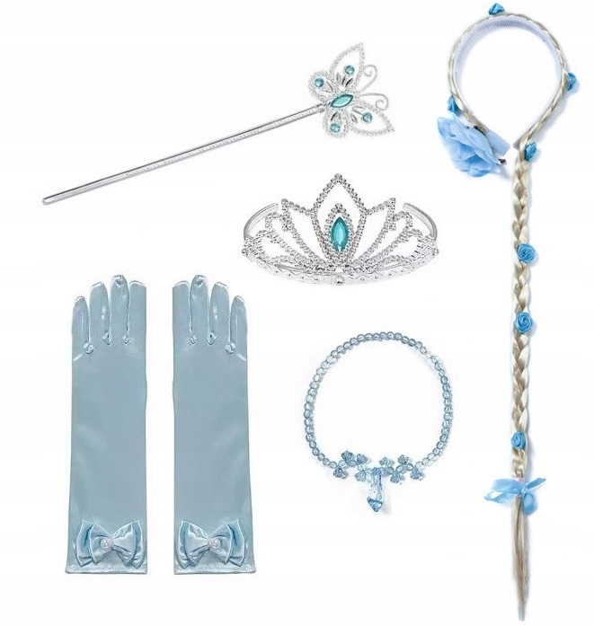 

Korona Berło Rękawiczki Zestaw Kopciuszek 5 Części