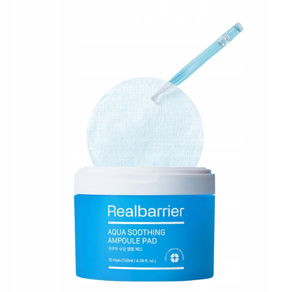 Real Barrier Aqua Soothing Ampoule Pad 70 ks Hydratační vločky
