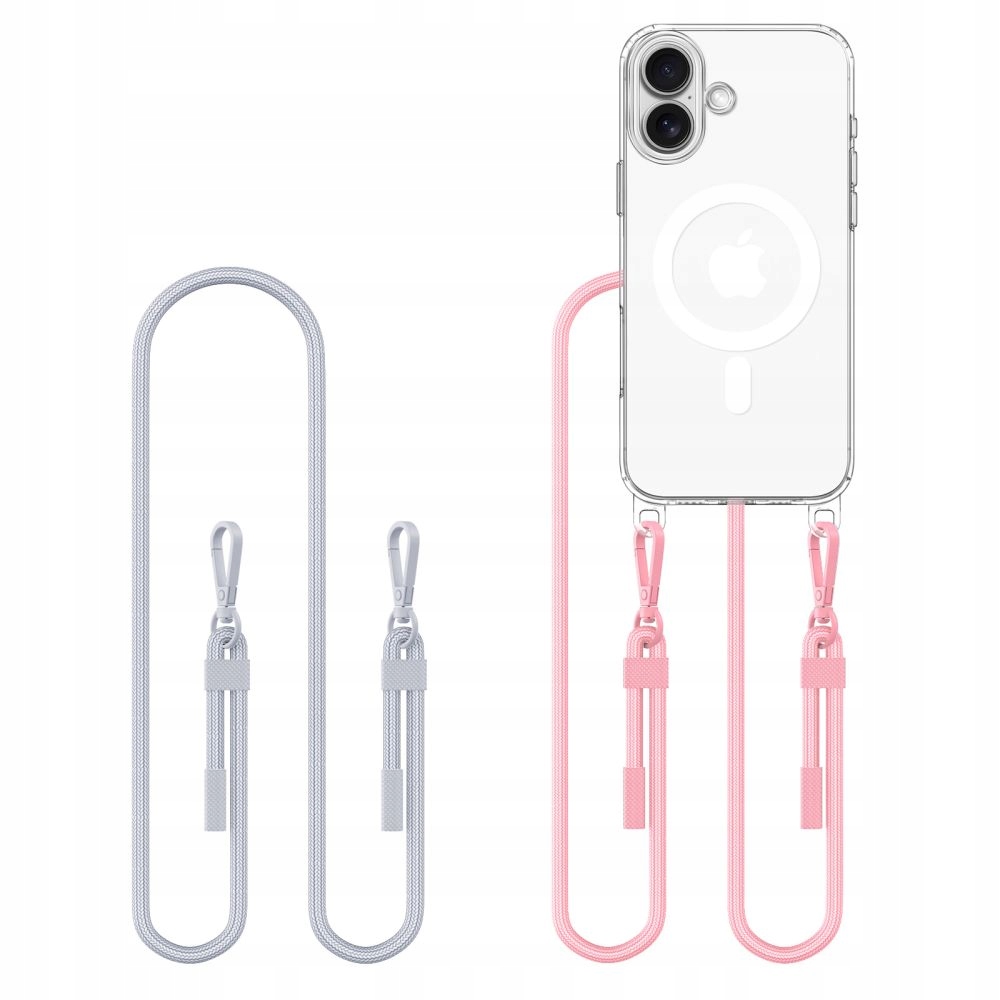 Tech- Protect Flexair Chain MagSafe iPhone 16 Grey Pink Tech- Protect