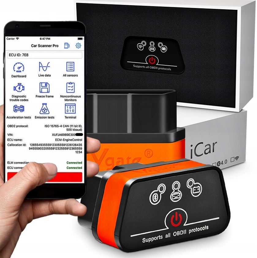 interfejs diagnostyczny iCar 2 ELM327 OBD2 Bt