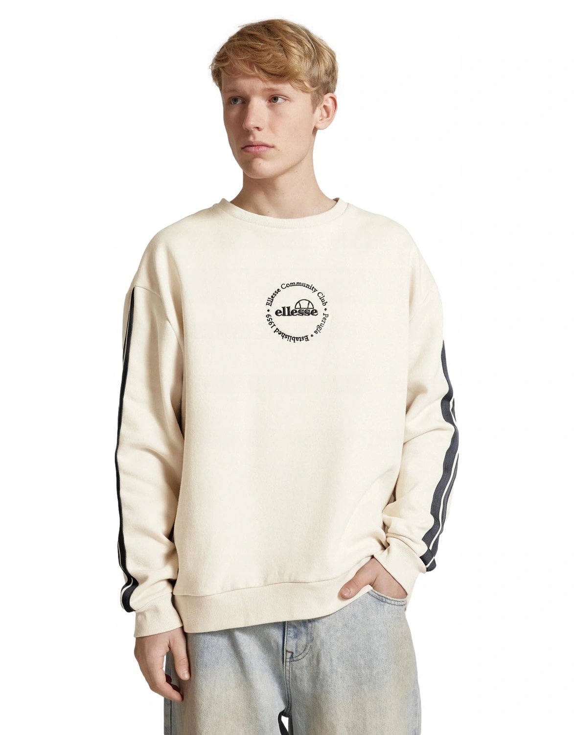 pánská mikina Ellesse bez kapuce crewneck fleece Salzburg