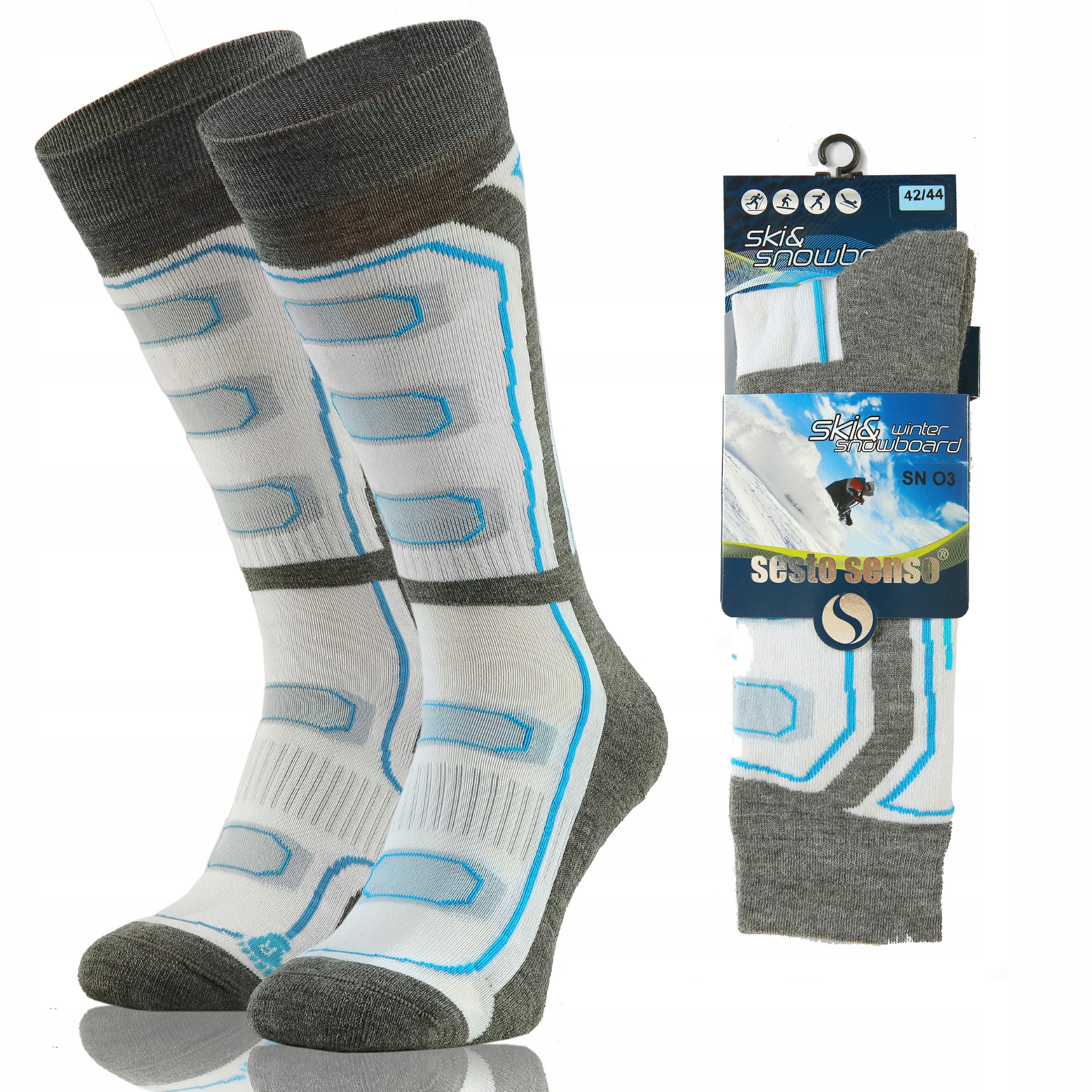 

Wełniane Skarpety Narciarskie Jony Srebra 42-44