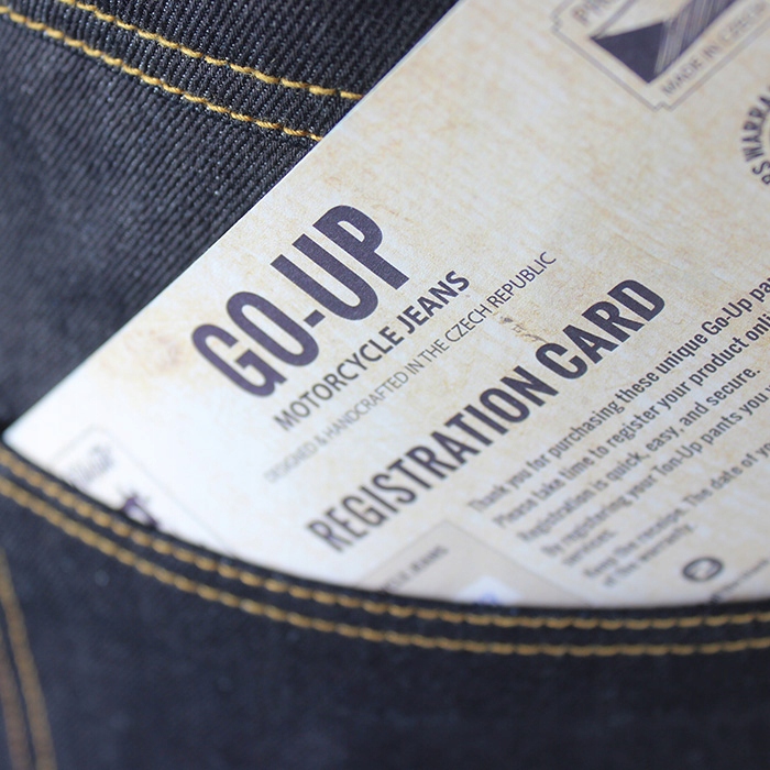 Spodnie motocyklowe Trilobite 1960 Go-up men 32 Materiał jeans