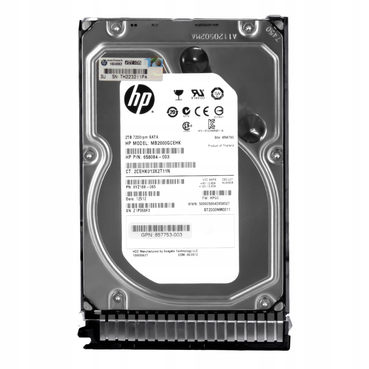 Hp 658084-003 2TB 7.2K Sata III 3.5'' MB2000GCEHK