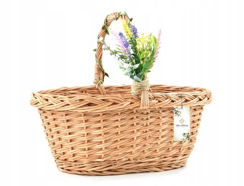 Proutěný košík na svatojánku Velikonoční košík Vánoční dekorace Pl