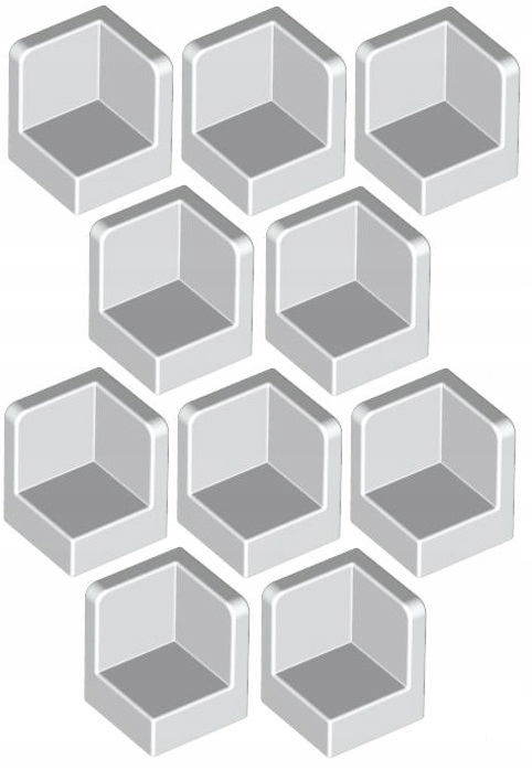 

Lego Panel Narożny 1x1x1 Biały (6231/623101) x10