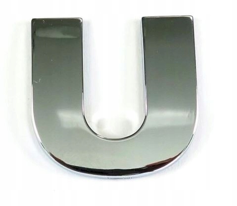 

Naklejka Chrom 3D Emblemat Litera - U