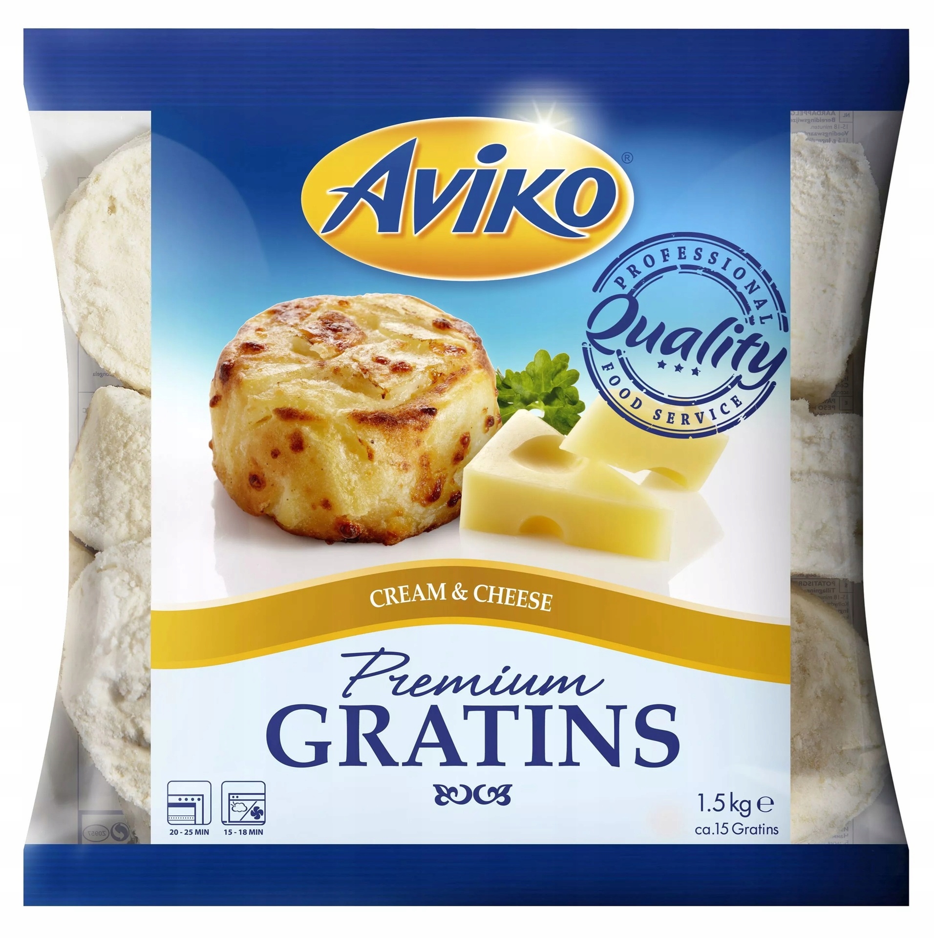 Aviko Bramborové Gratiny Se Sýrem Creamy Gratins Cheese 1500 G