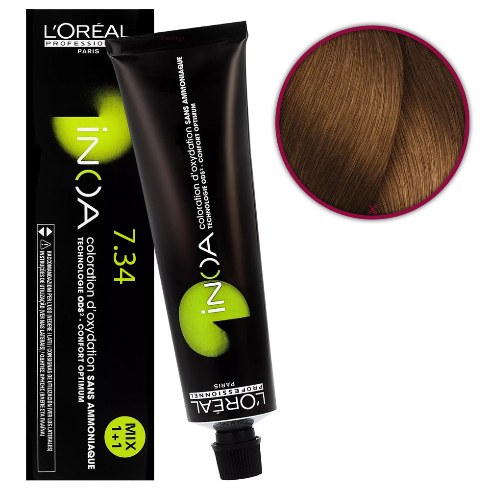 L'oreal Inoa Barva Na Vlasy 7.34 60 Ml