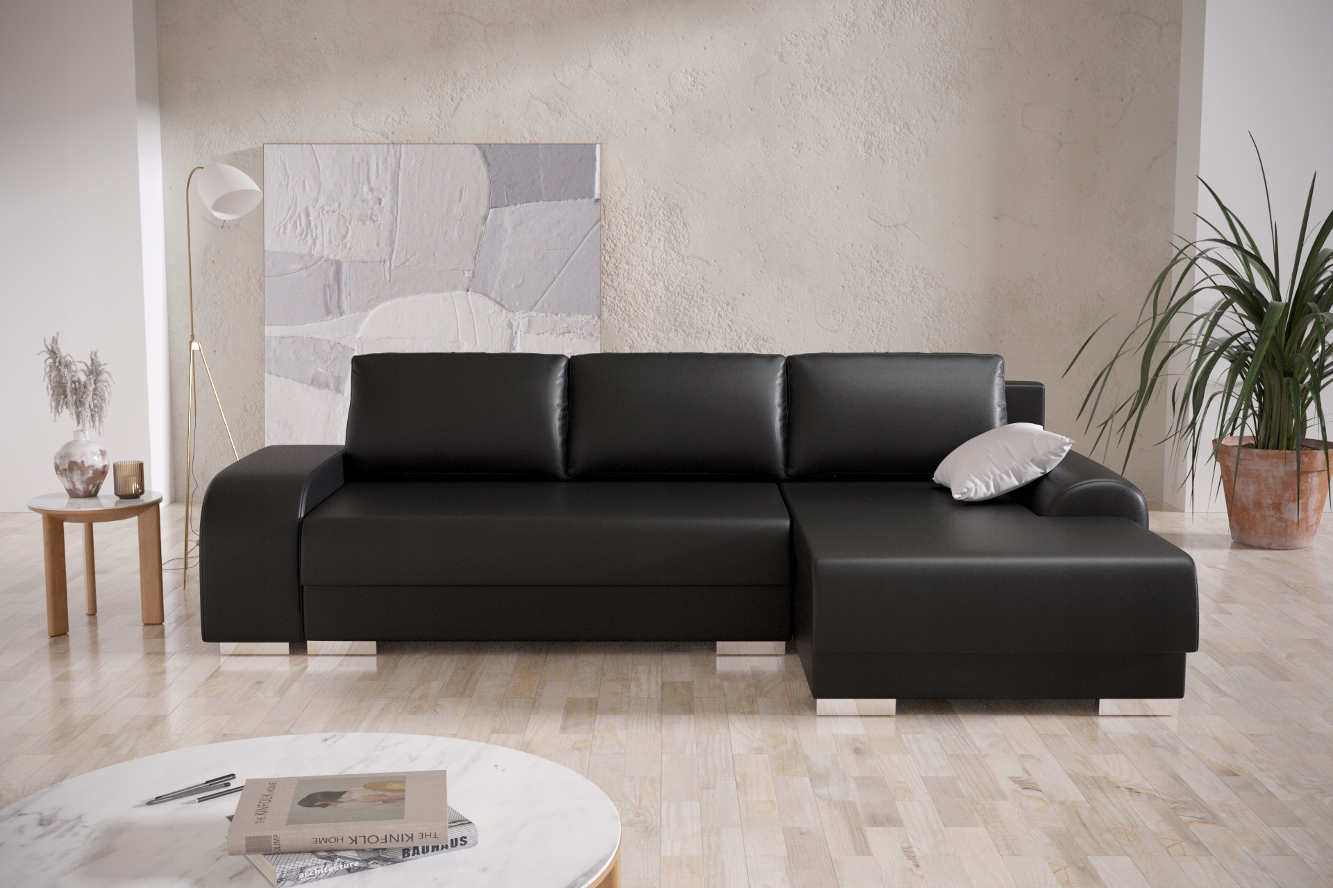 Rohová Sedací Souprava Rohová Sedačka Rozkládací 277 cm KN07N O-Sofa