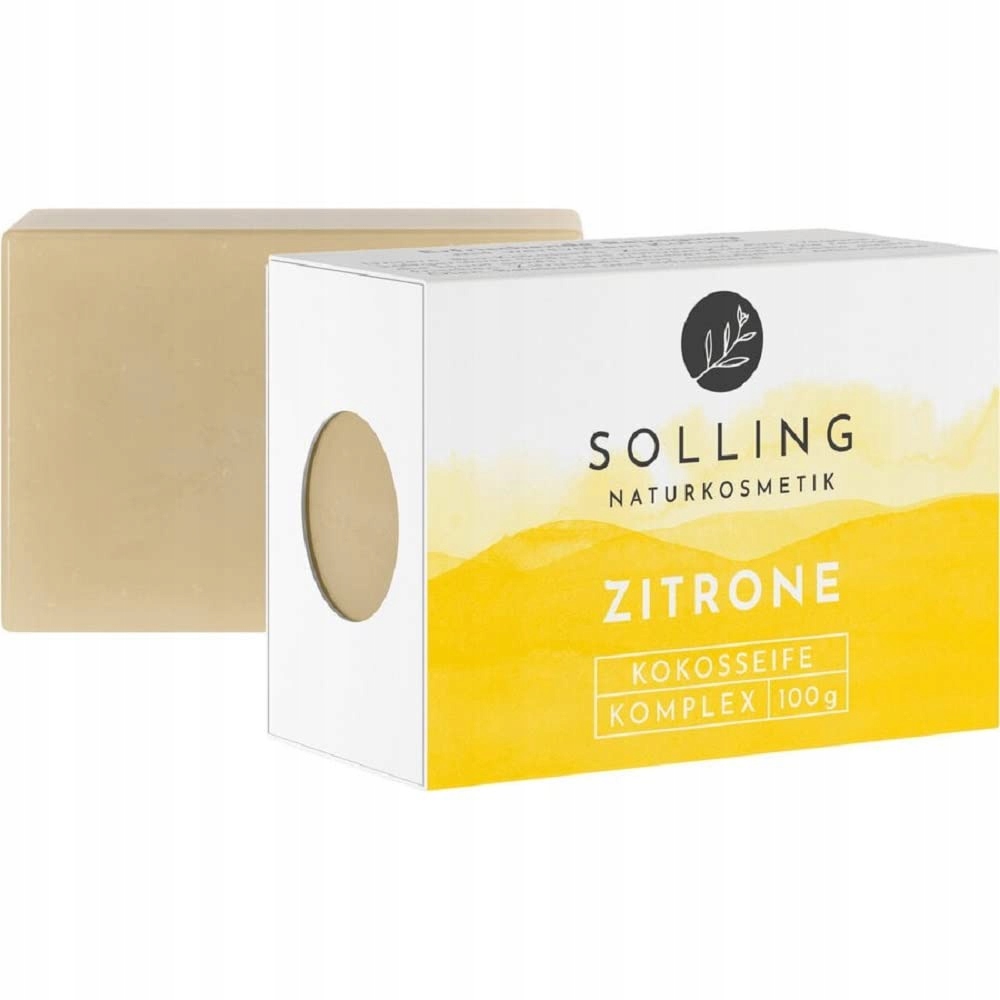 Ölmühle Solling Citronové kokosové mýdlo 100 g Přírodní hydratace pokožky